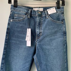 Topshop Jamie High Waist Skinny Jeans Distressed Ripped Style US 6 - 28/34 NWT
